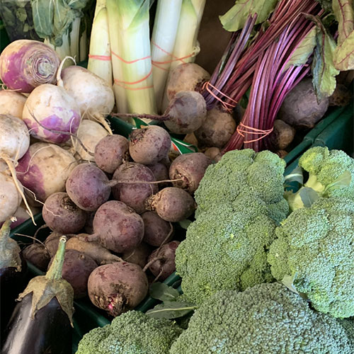 Locally grown, farm fresh produce including apples, green beans, brussel sprouts, tomatoes, sweet corn and more at Tom Strain and Sons in Toledo, Ohio!